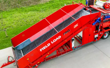 Tong FieldLoad PRO In-field vegetable cleaning loading machine fieldloader