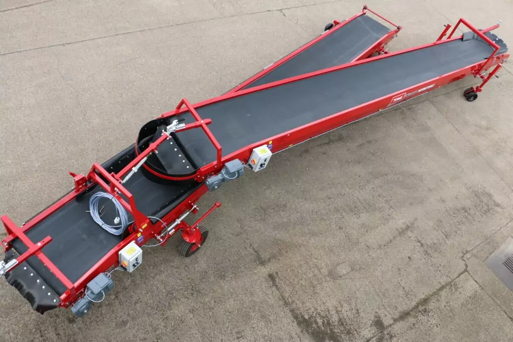 Tong Swift Lift Conveyors top view in yard