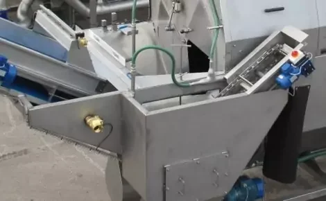 Tong barrel washer integrated debris remover potato carrot washing